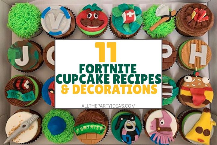 fortnite cupcake recipes, decorations, ideas